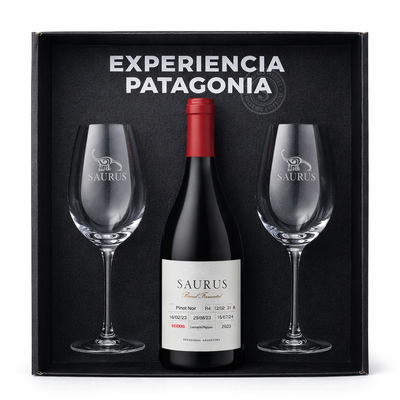 Estuche Barrel Fermented Pinot Noir + 2 Copas