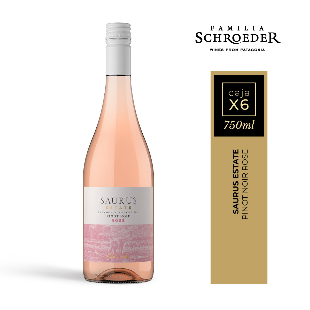 Saurus Estate Pinot Noir Rosé - Caja x 6