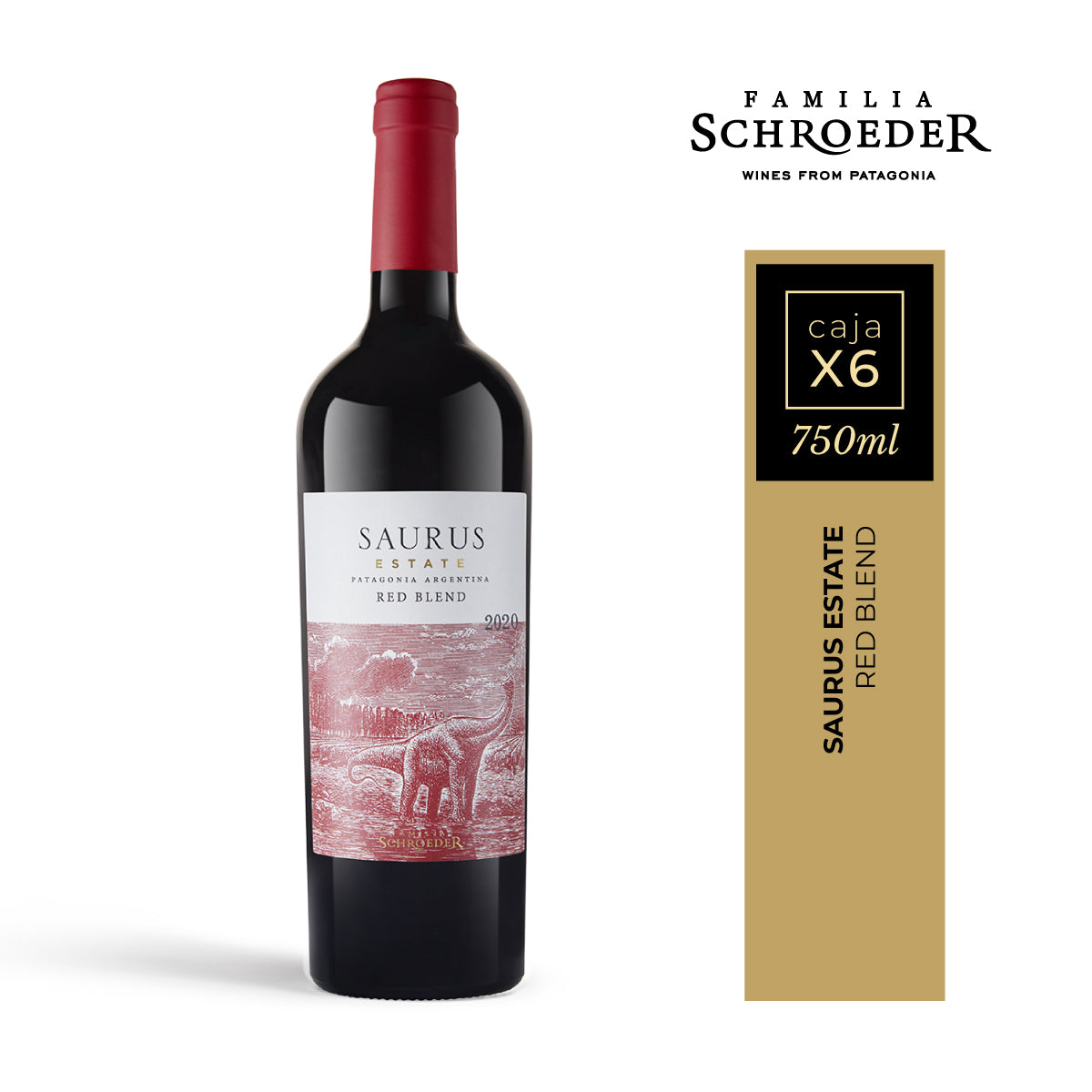 Saurus Estate Red Blend - Caja x 6