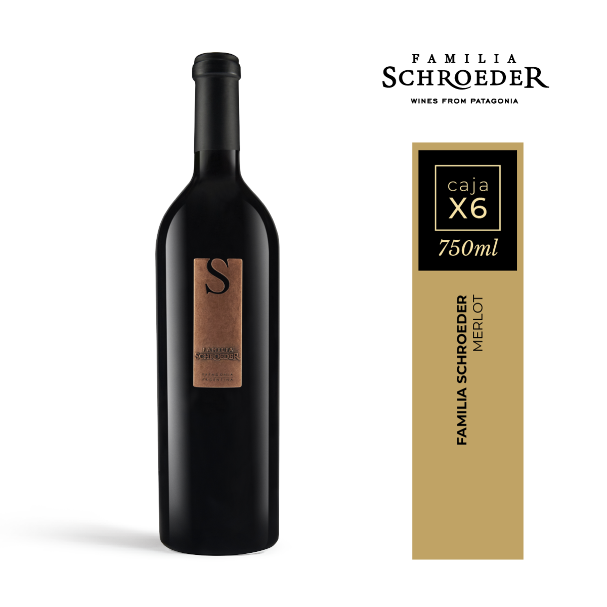 Familia Schroeder Merlot - Caja x 6