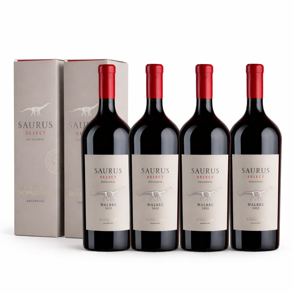 Estuche Magnum Saurus Select Malbec - Caja x 4